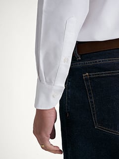 The Clark Oxford Spread Collar Shirt in White