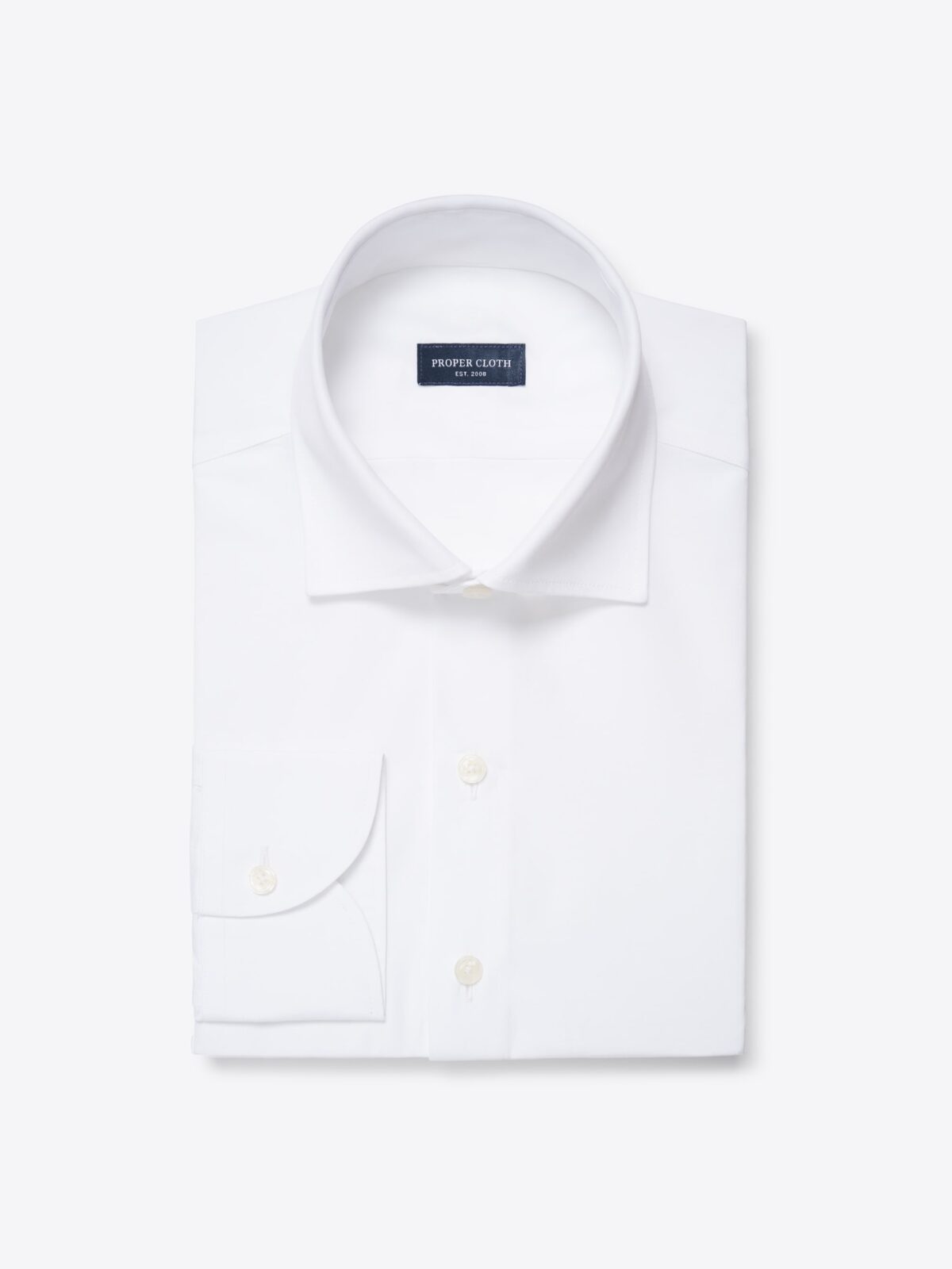The DJA Sea Island Cotton Broadcloth Dress Shirt in White