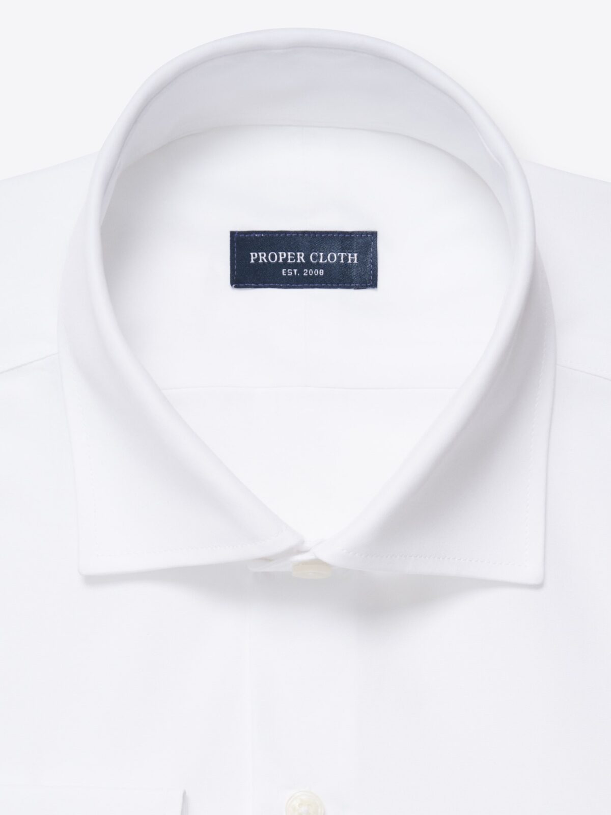 The DJA Sea Island Cotton Broadcloth Dress Shirt in White