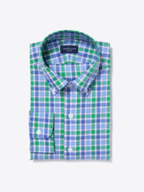 Shop Green Large Multi Check