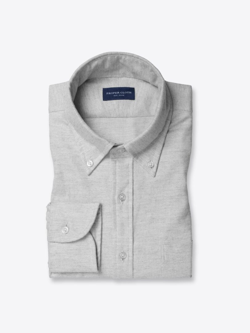 Light Grey Brushed Oxford 