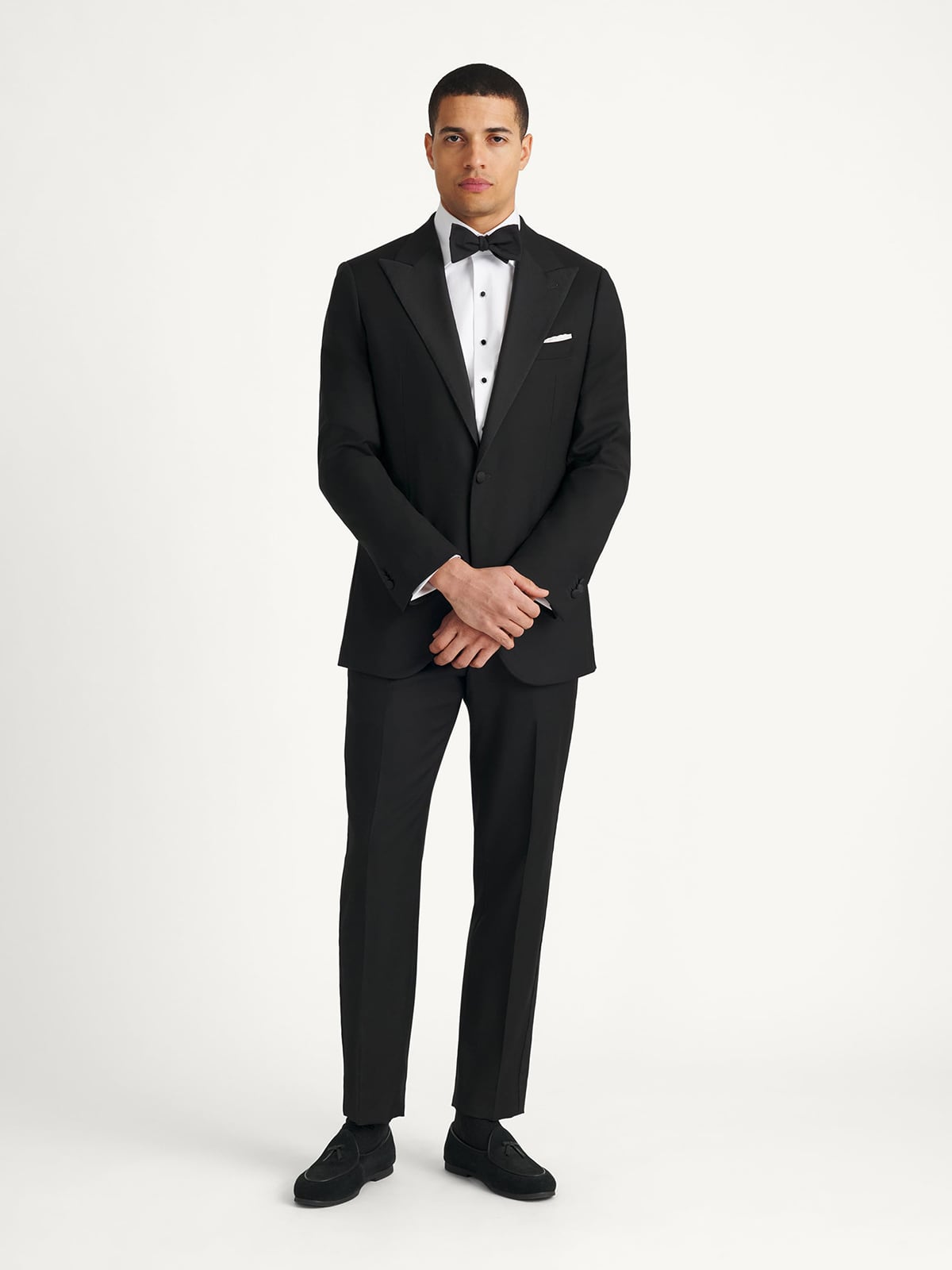 The Plain Front Tuxedo Shirt in Thomas Mason 3 Ply Regal Twill