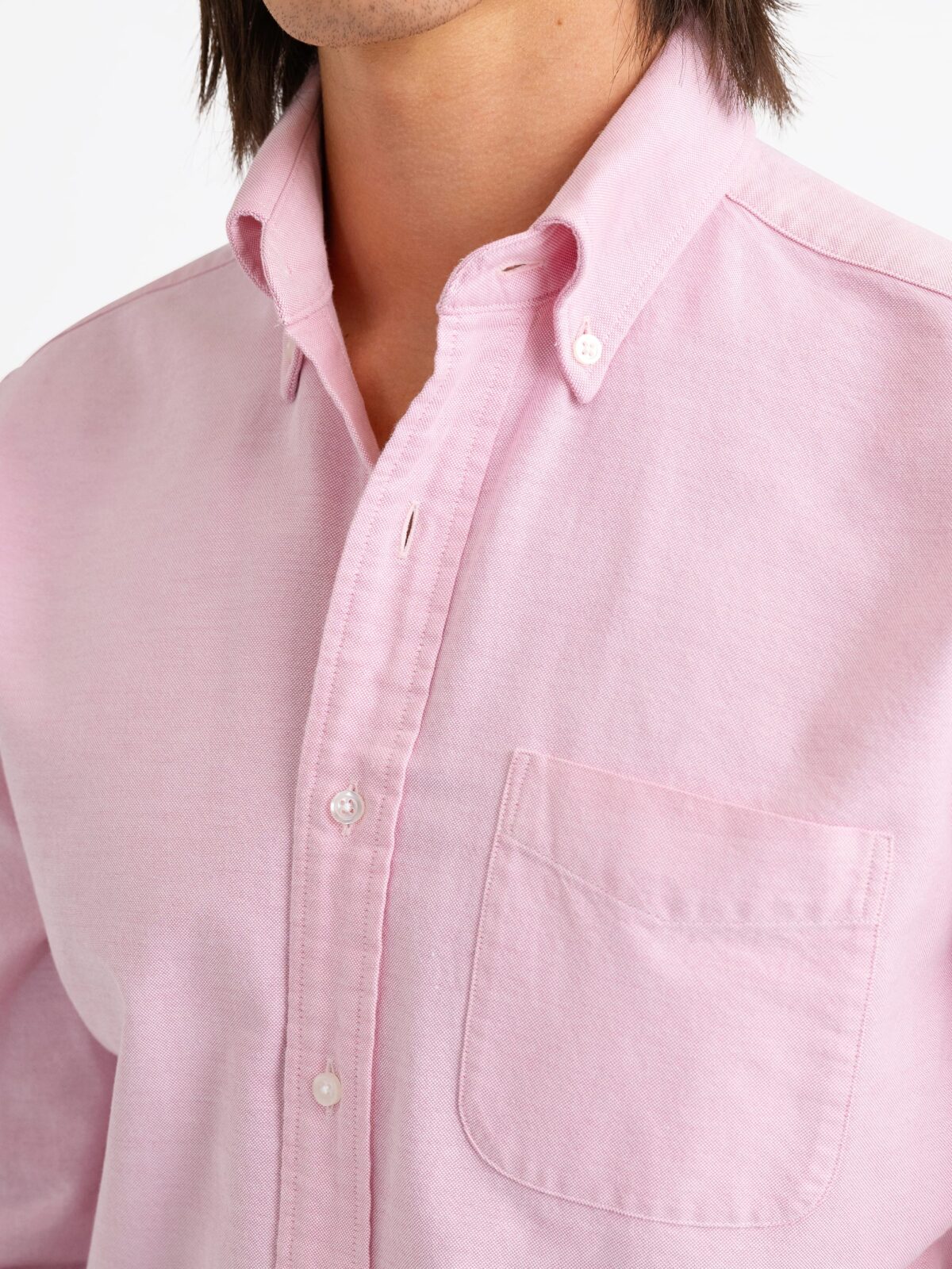 Washed Pink Lightweight Oxford Shirt by Proper Cloth