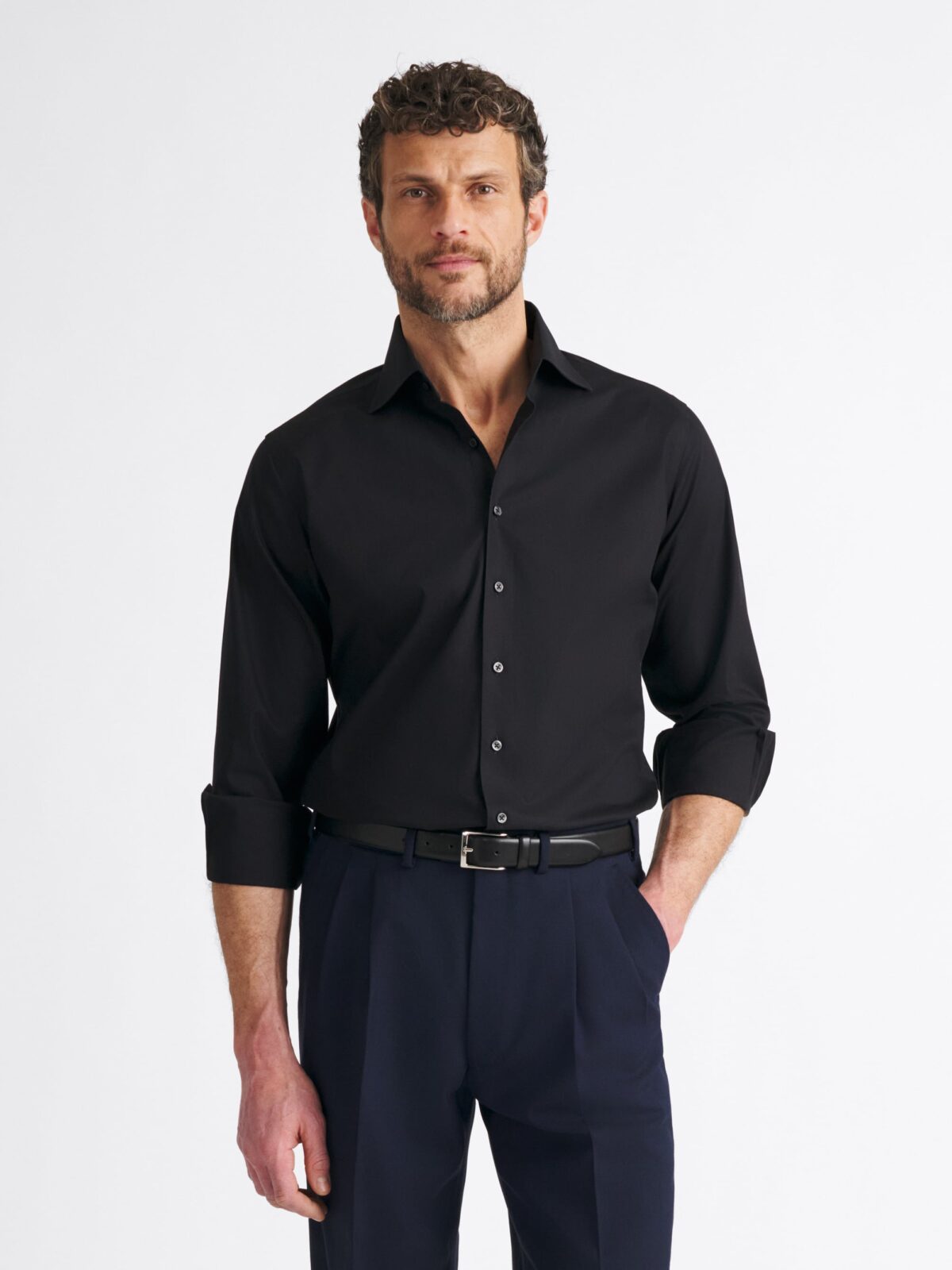 white christmas dresses Non-Iron Twill Dress Shirt | White main image 0