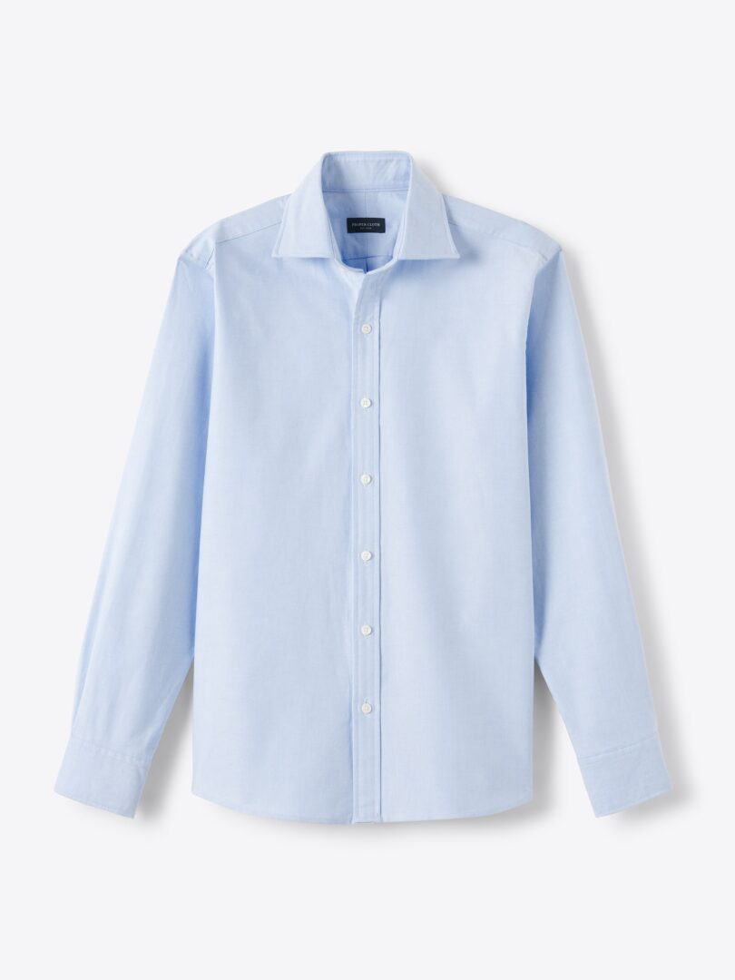 Light Blue Oxford Spread Collar Shirt Product Image