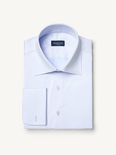 navy blue french cuff dress shirt Non-Iron Cotton Pinpoint Solid Spread Collar French Cuff Dress Shirt