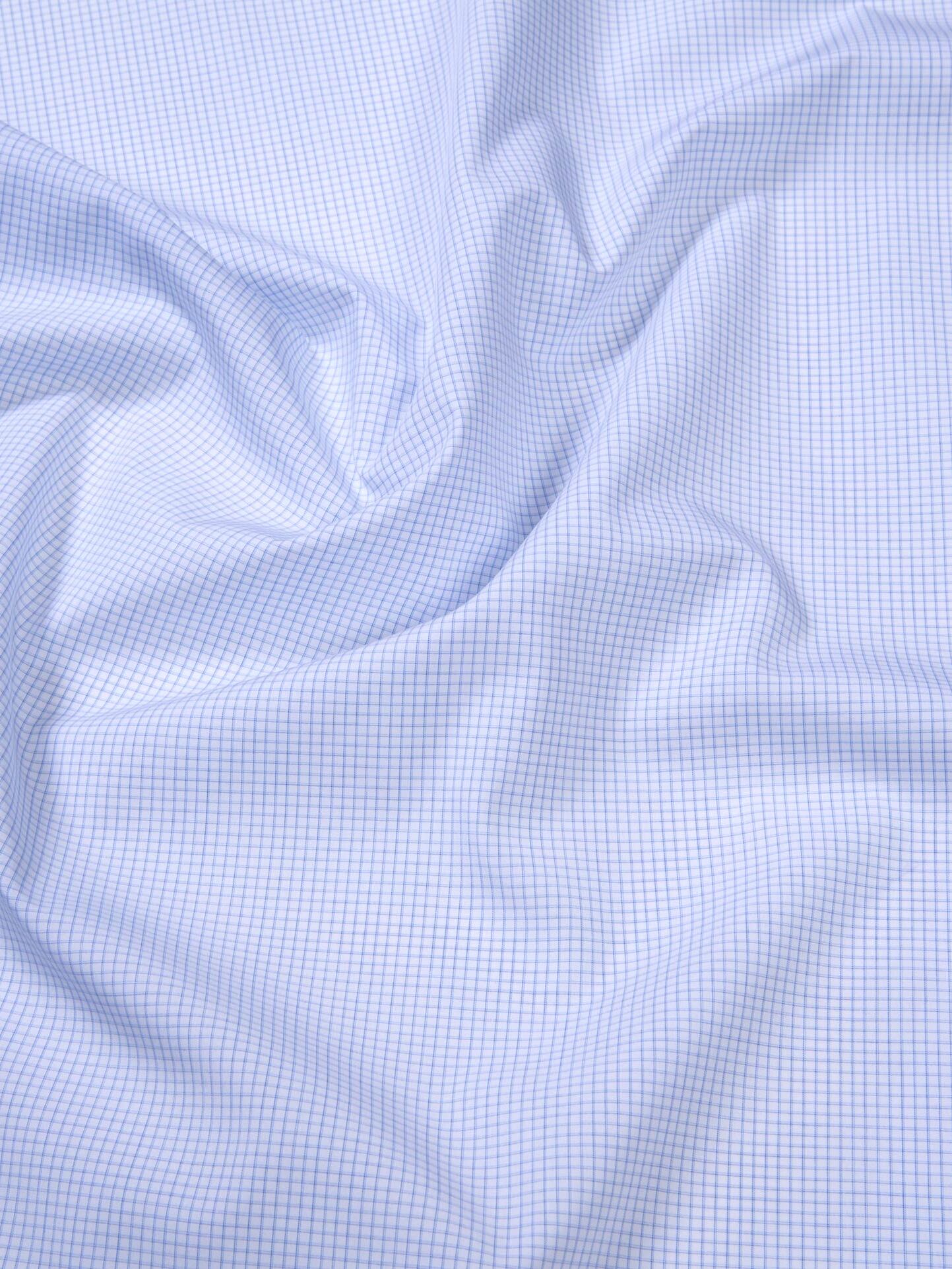 Shadow Check Cloth Madison Light Blue Mini Shadow Check Shirts by Proper Cloth