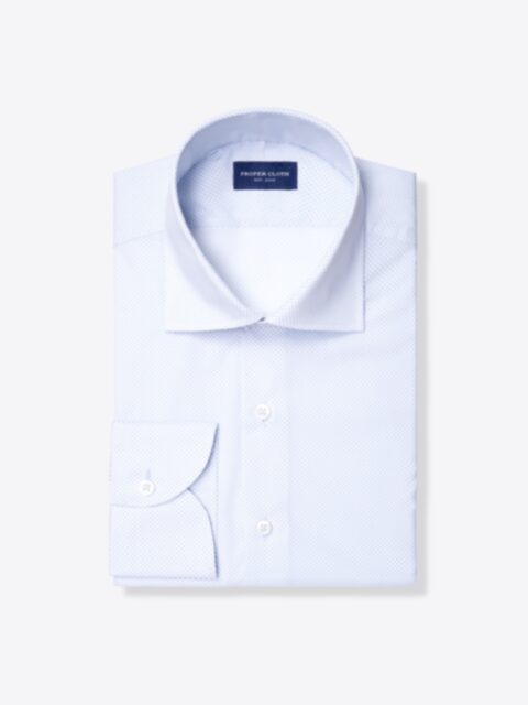 Shop White and Light Blue Micro Print
