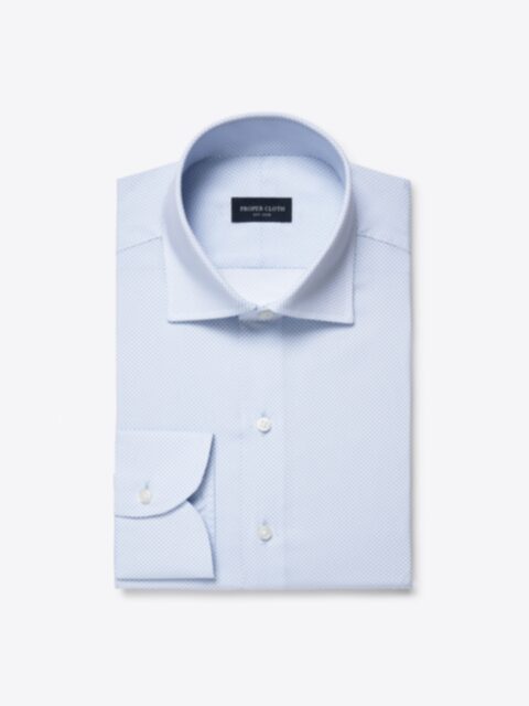 Shop White and Light Blue Micro Print