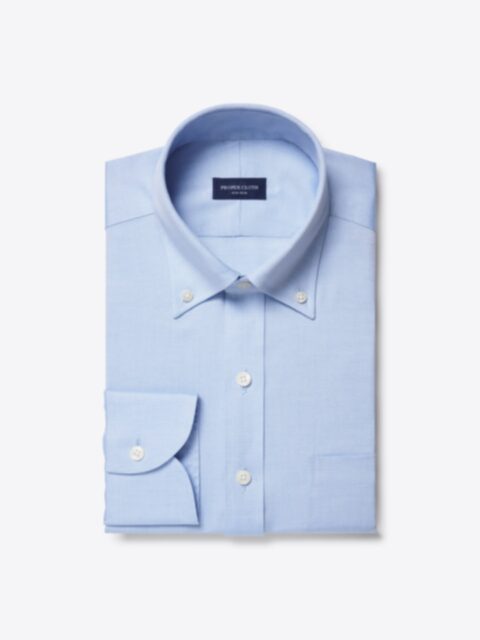 The Non-Iron Pinpoint Shirt in Light Blue