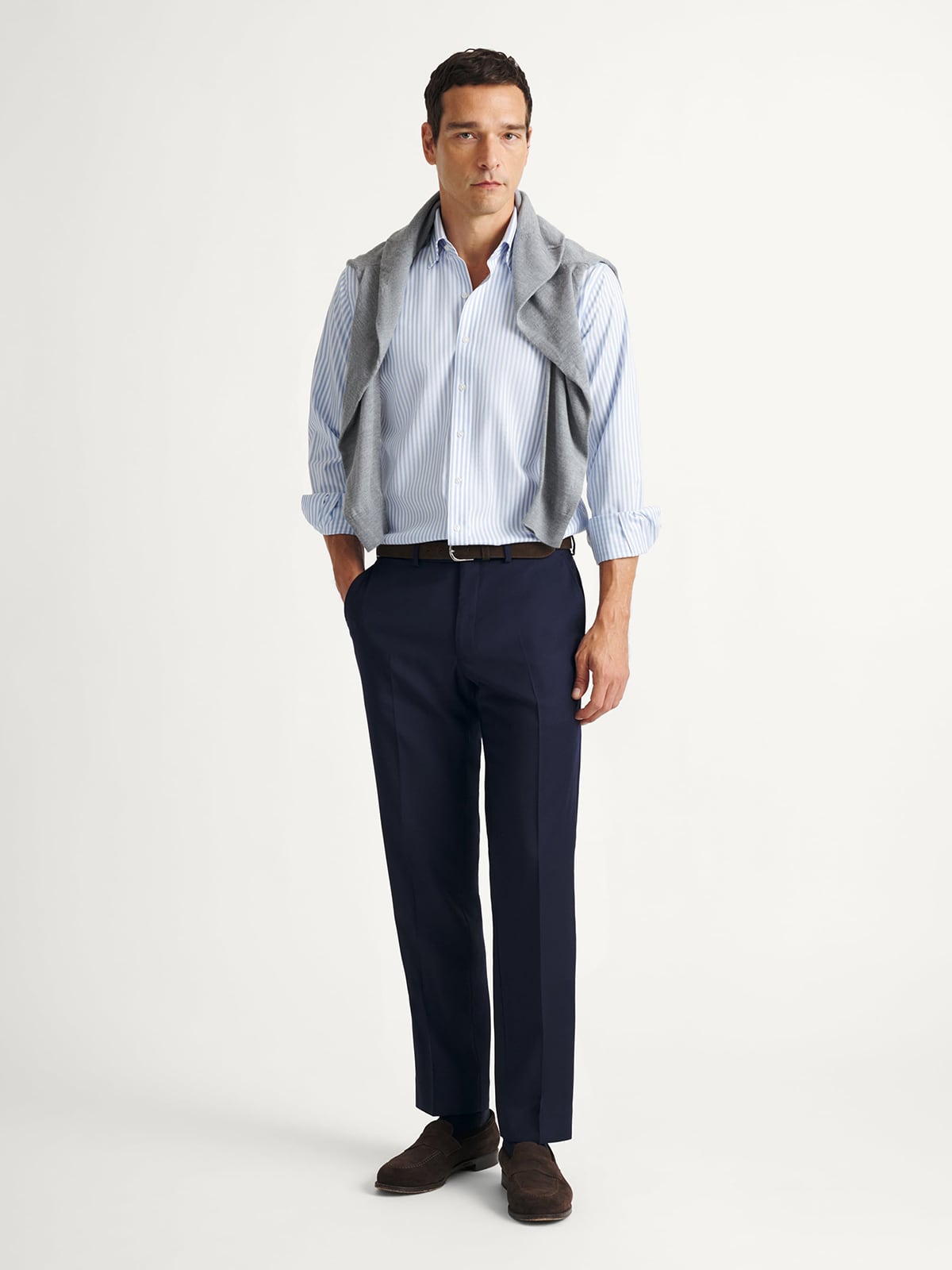 men's dress shirt hidden button down collar The Hidden Button Down Collar