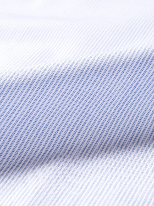 Thomas Mason Blue End-on-End Stripe Shirts by Proper Cloth