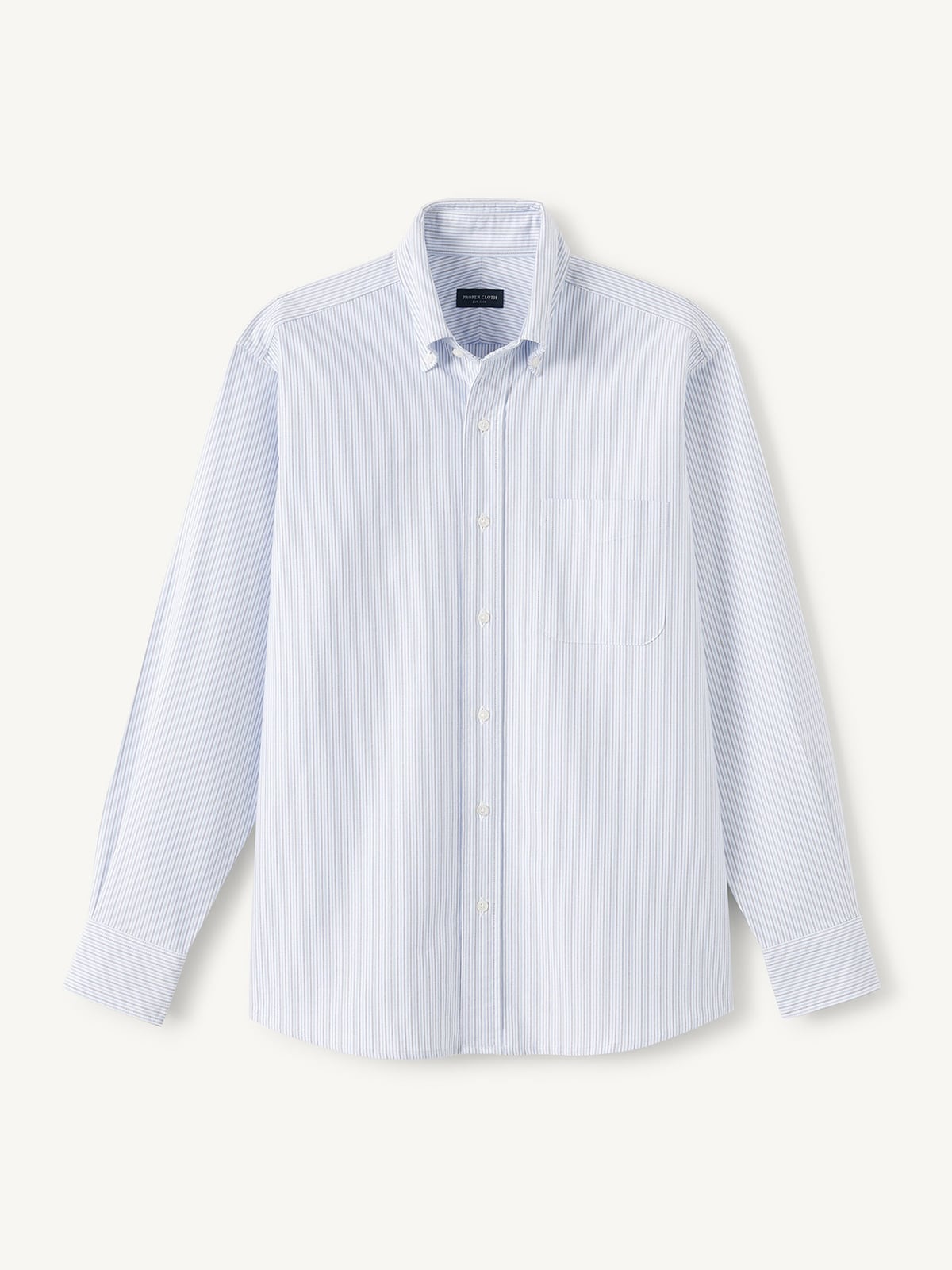 The Clark Oxford Cloth Button Down in Blue Multi Stripe