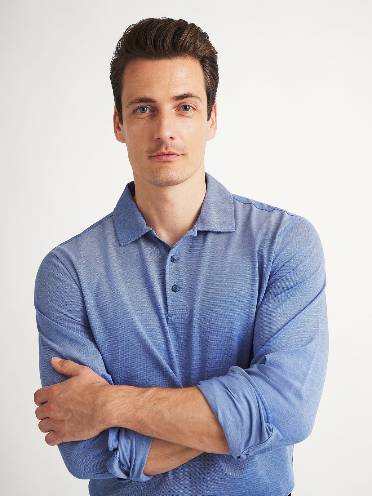 polo knit dress shirt Knit Cuban Collar Polo Shirt  BESPOKE MODA