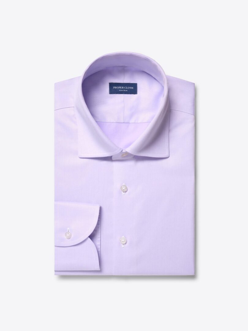 Non-Iron Lavender Fine Twill Product Image