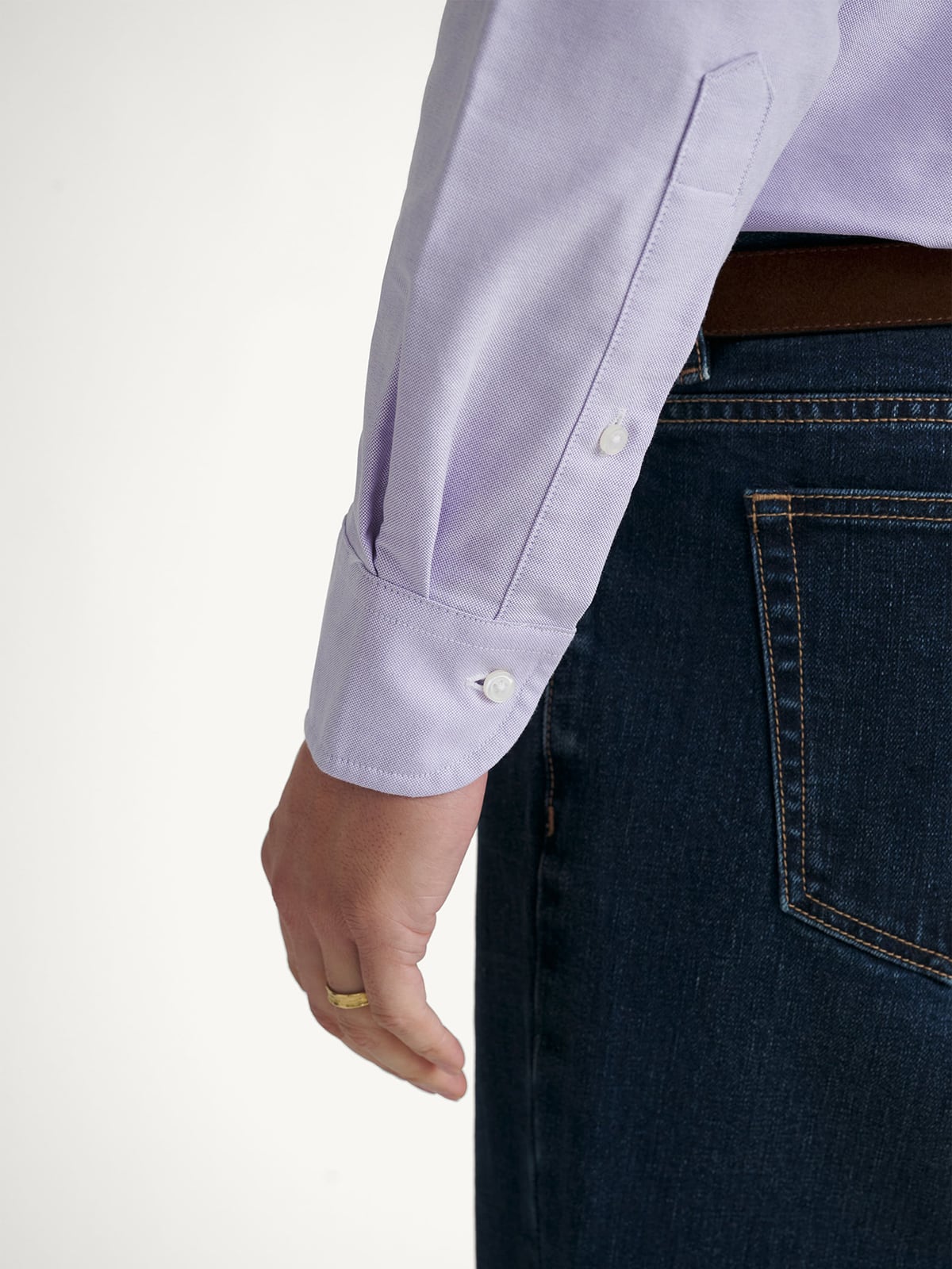 The Clark Oxford Cloth Button Down in Lilac