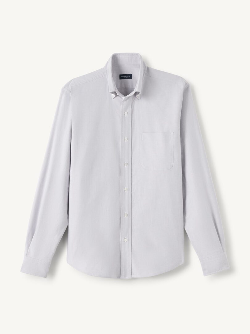 Clark Light Grey Oxford Cloth Button Down Product Image