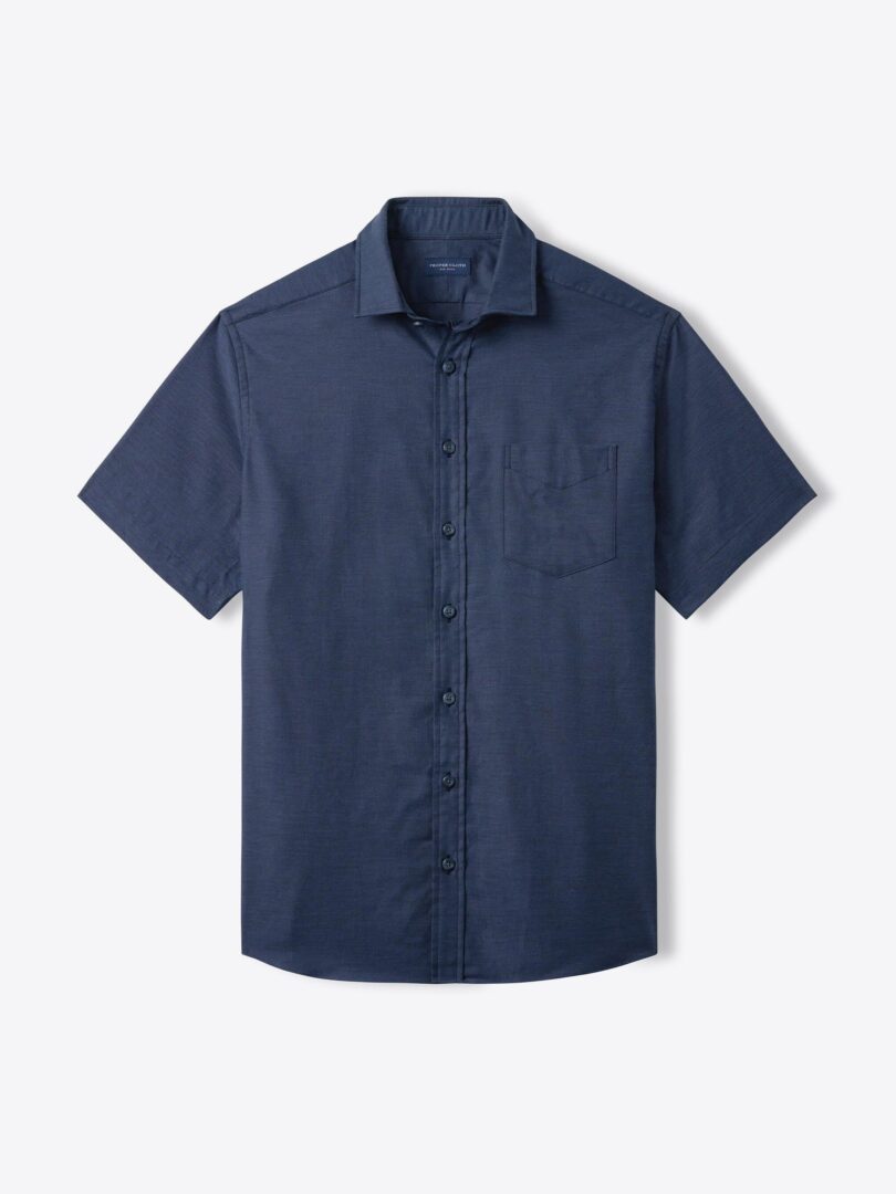 Navy Melange Oxford 