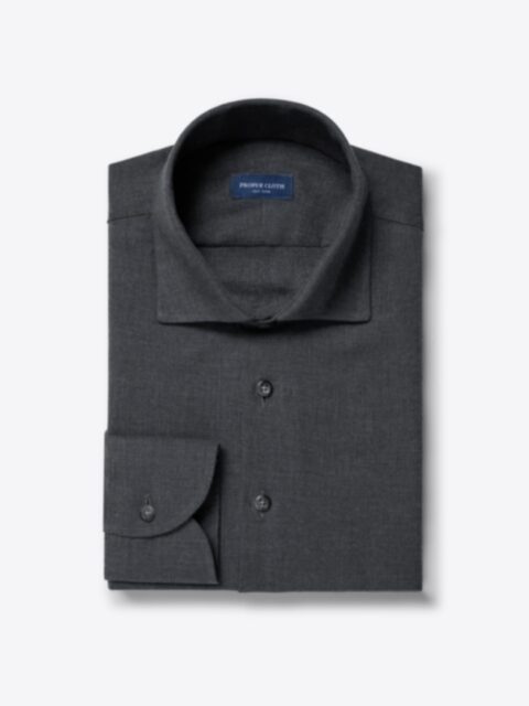 Shop Thomas Mason Charcoal Cotton and Cashmere Flannel