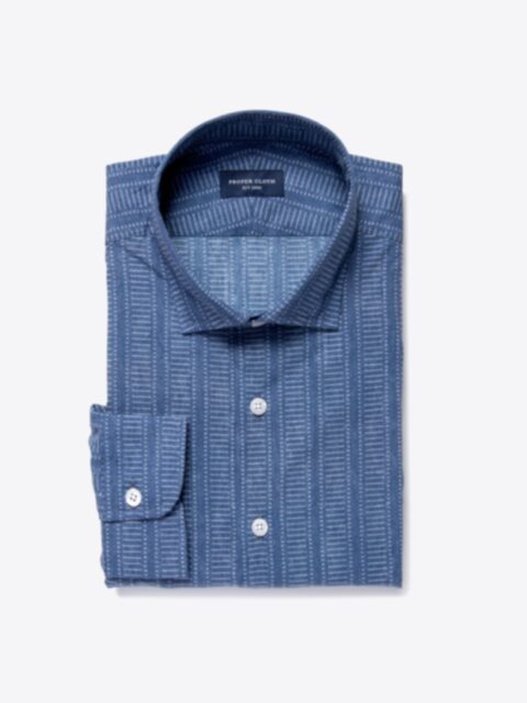Shop Katazome Faded Ladder Stripe Print