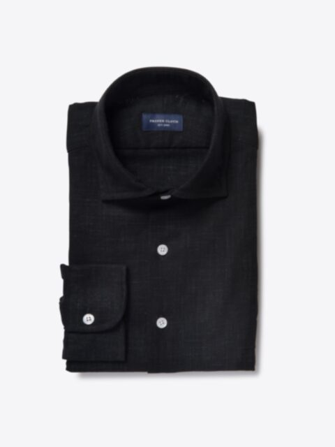Shop Japanese Black Slub Weave