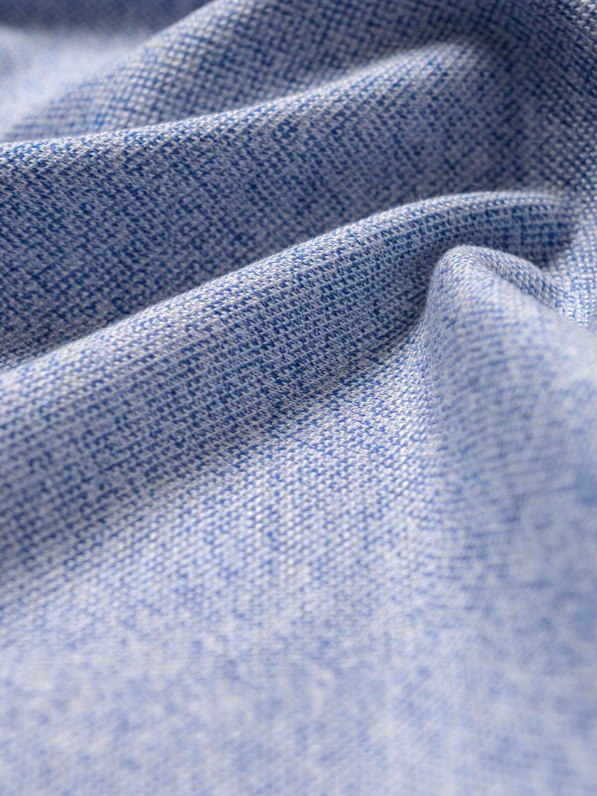 Blue Proper Carmel Cloth Pique Knit Cotton and Tencel Melange by Shirts