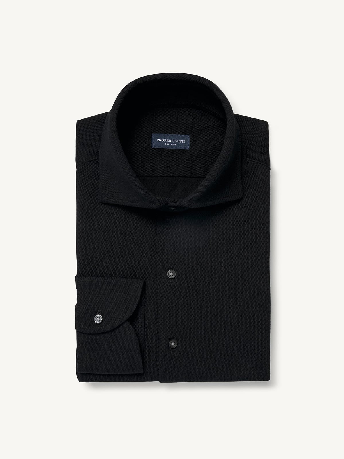 black no collar dress shirt Boatneck Mini Dress
