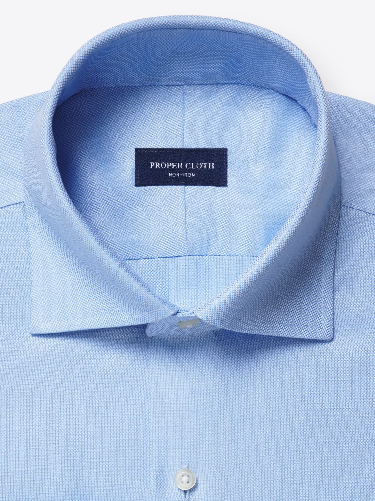 Non Iron Slim Fit Blue Oxford Shirt Kustom Kit KK139 Slim Fit Non