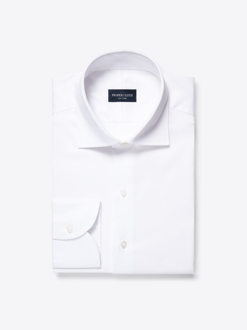 Mayfair Wrinkle-Resistant White Twill Custom Made Shirt 