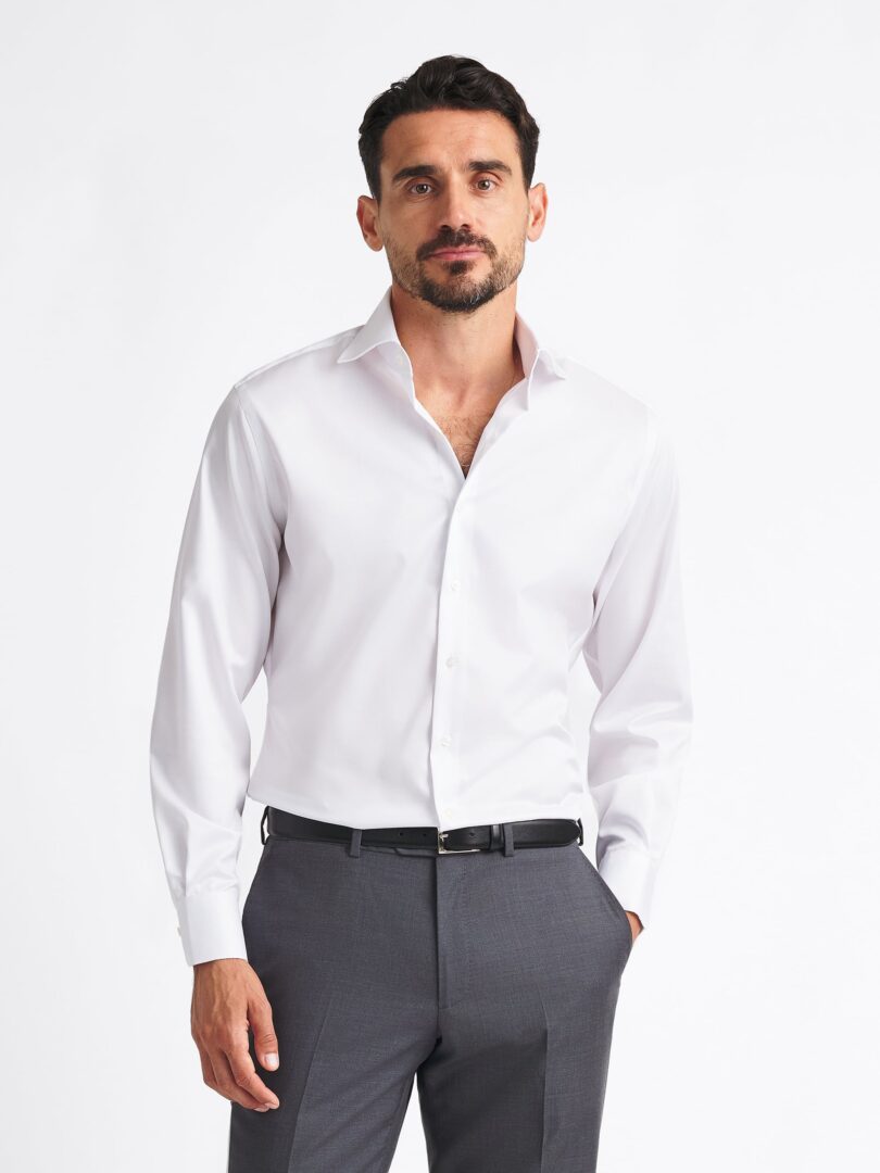 Mayfair Wrinkle-Resistant White Twill Thumb Detail