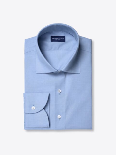 Shop Regent Blue 120s End on End Twill