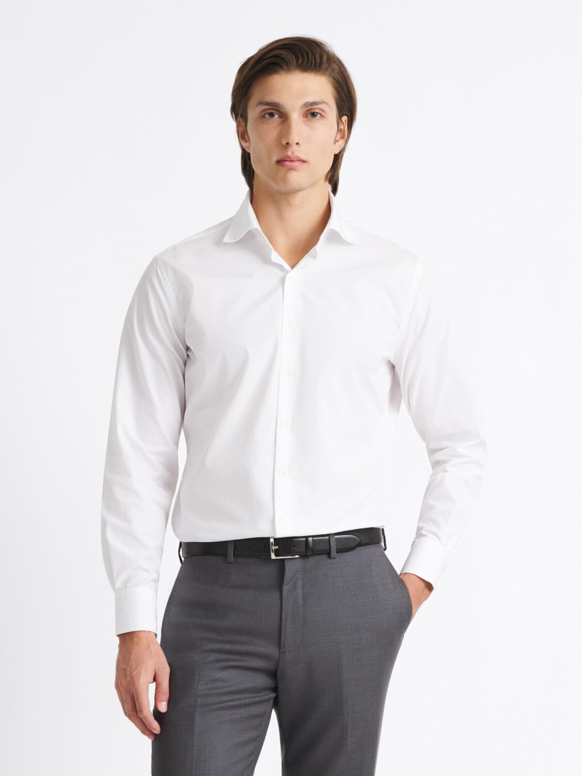 cotton broadcloth dress shirt DJA Sea Island White Black Lace Off-Shoulder Long Launchdate:2026-04-13 Broadcloth fabric Broadcloths tend to be colour:WINE