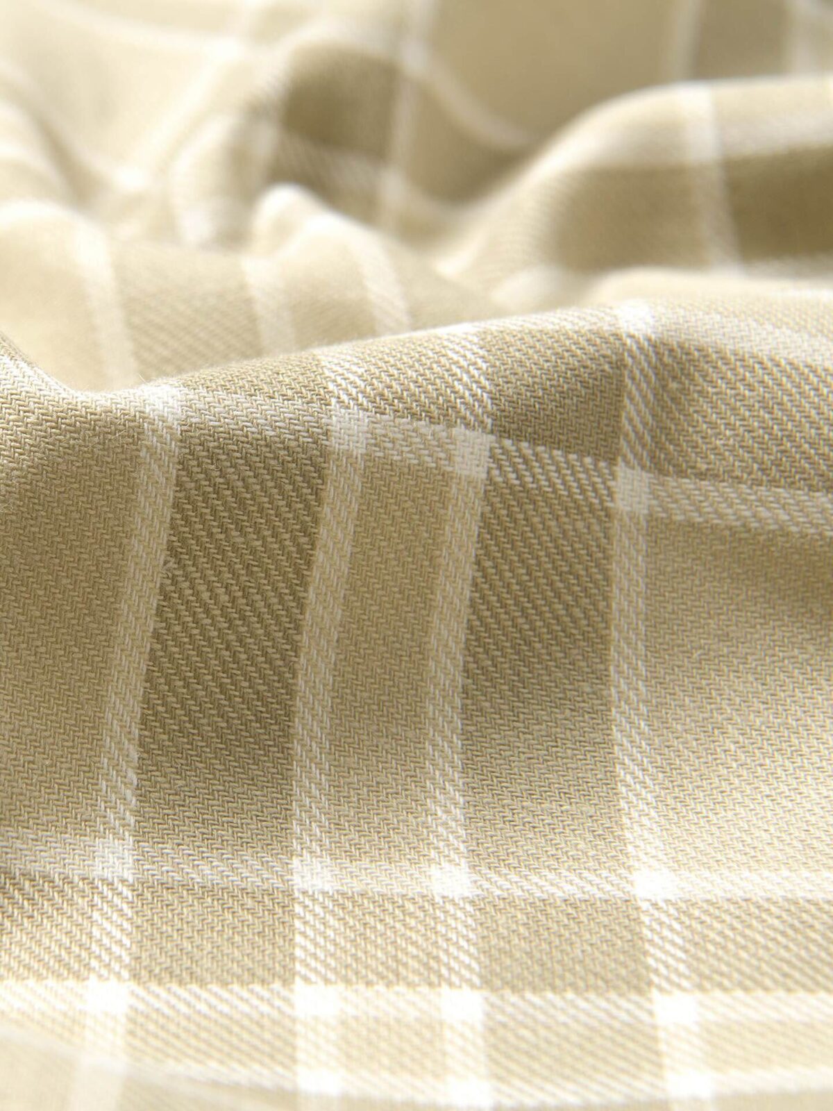 Flannel Plaid Red White Gray Yellow Taupe 58 Wide Cotton Flannel Fabric by The Yard (D275.26)