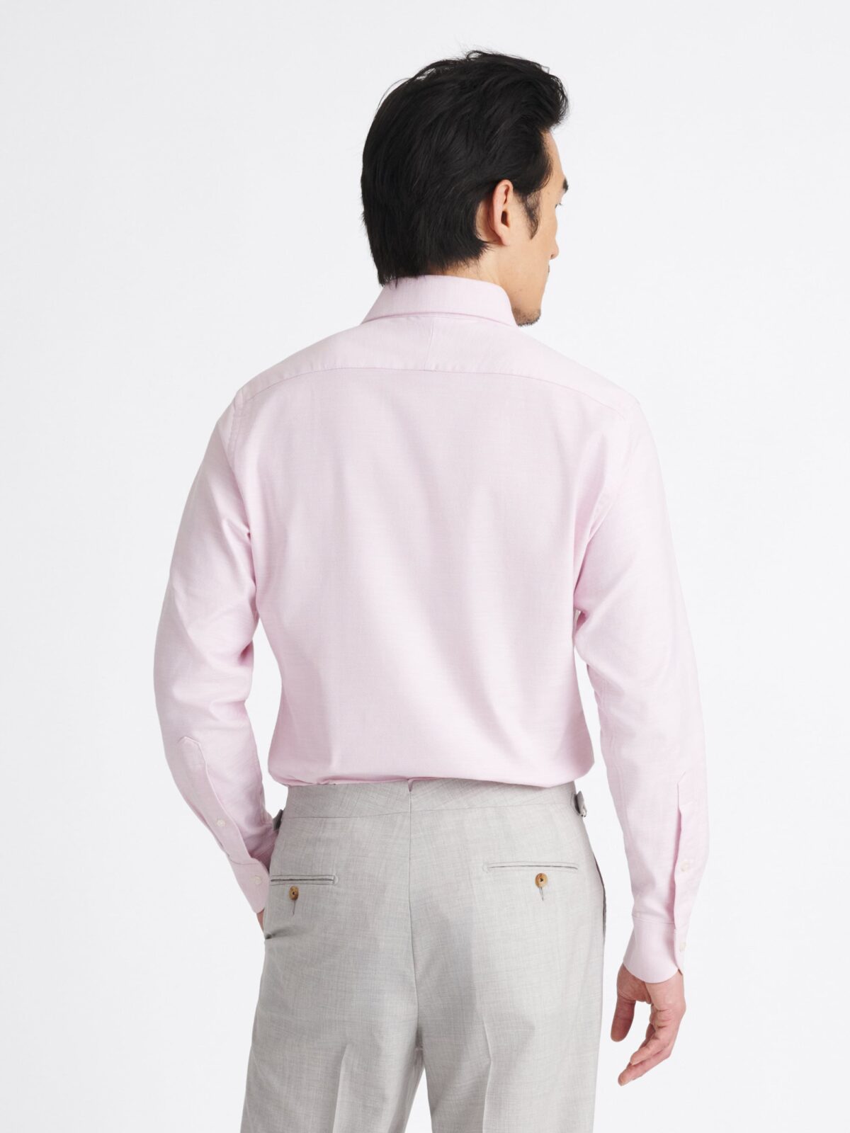 open lace back dress Classic Fit Pink Solid Point Collar Non-Iron Men's Dress Shirt – Wilkes &  Riley, LLC