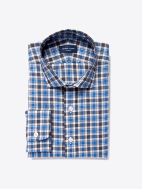 Shop Cobalt Plaid Flannel