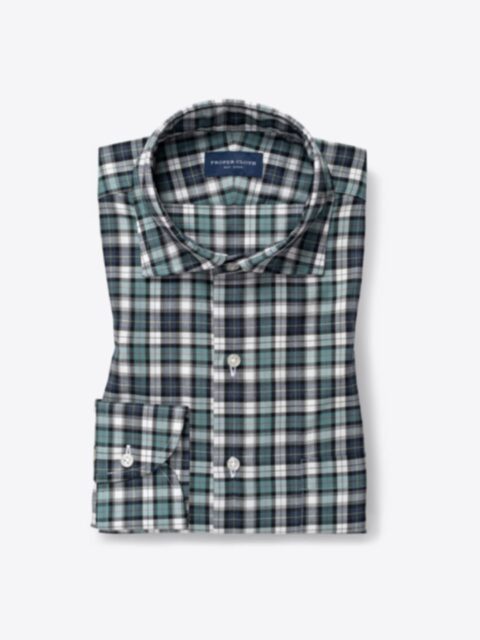Shop Vincent Sage and Indigo Plaid