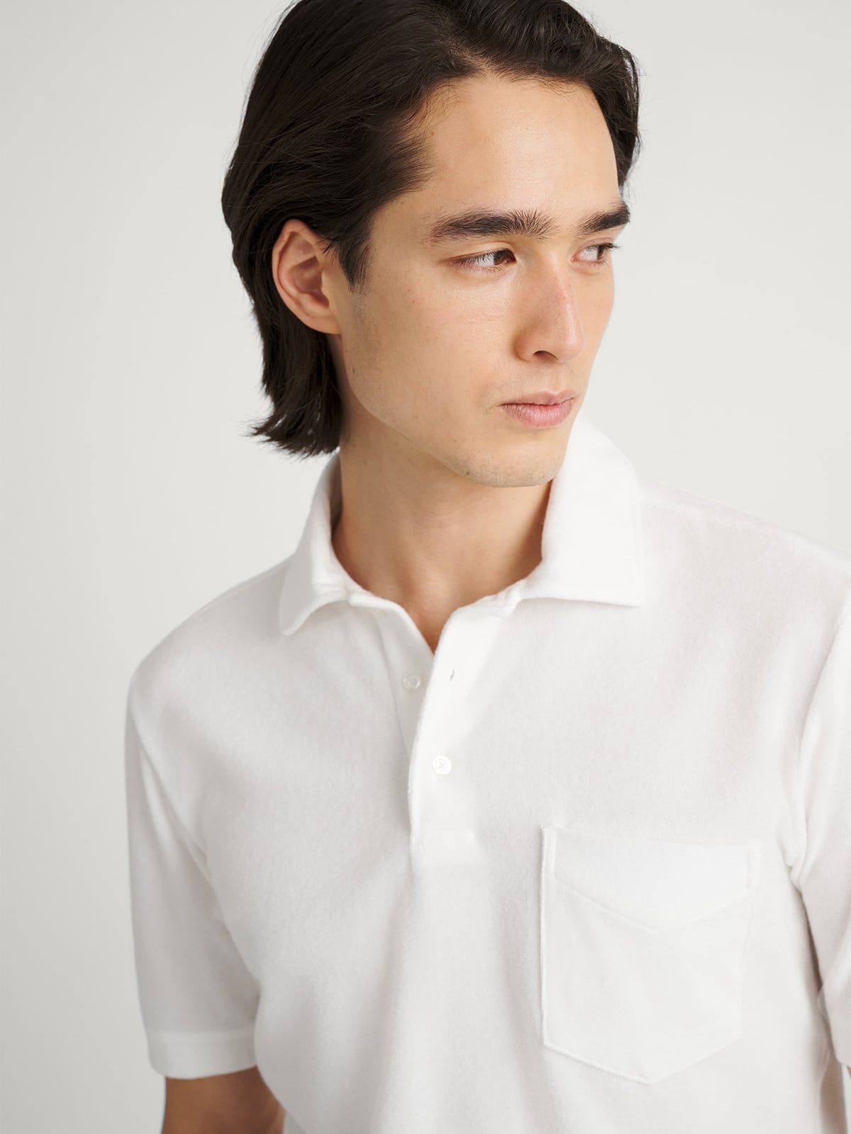 The Poolside Polo in White