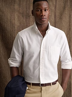 The Sea Island Oxford Cloth Button Down in White