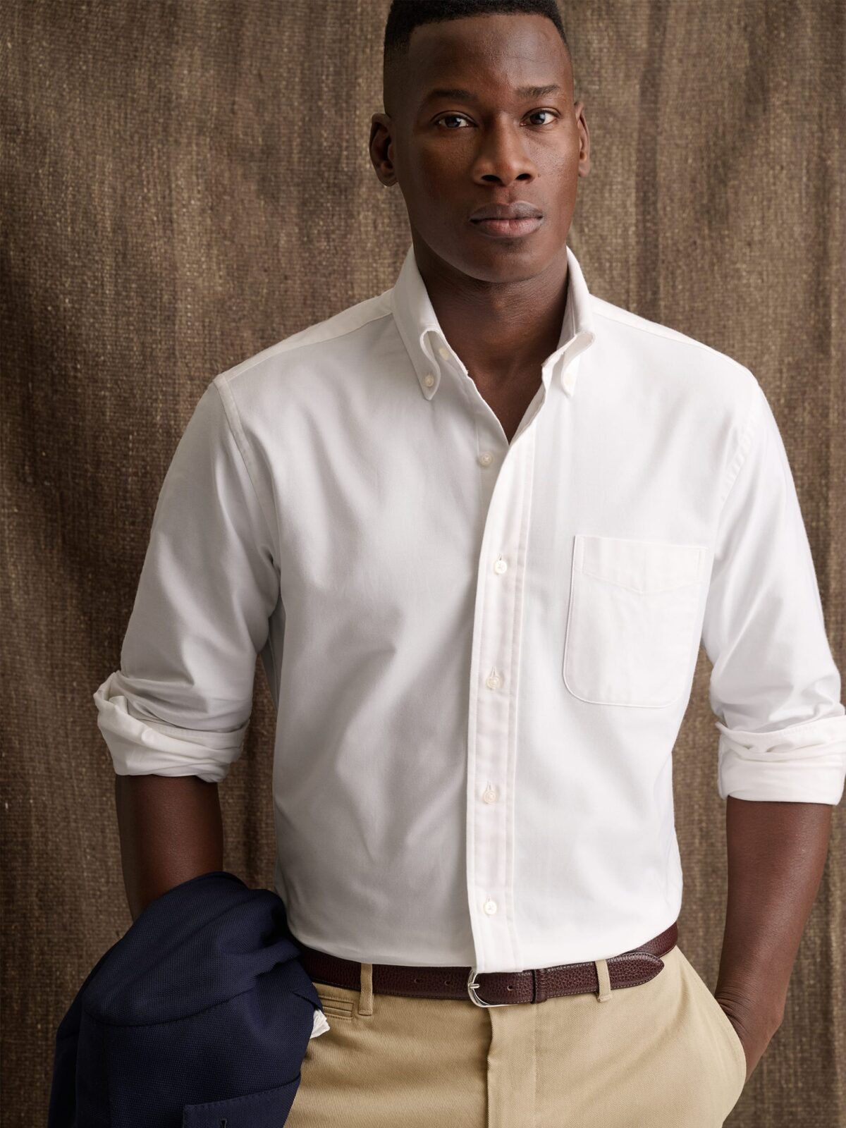 Japanese White Sea Island Oxford Shirt by Proper Cloth