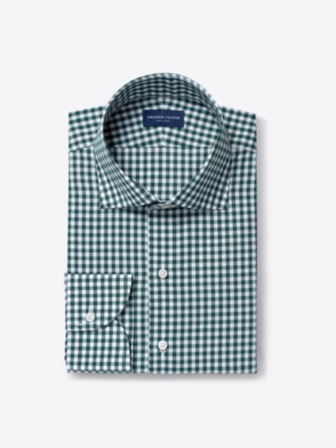 Shop Grandi and Rubinelli Hunter Green Gingham