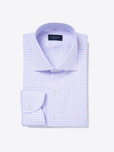 Shop Bryce Lavender and Blue Multi Check