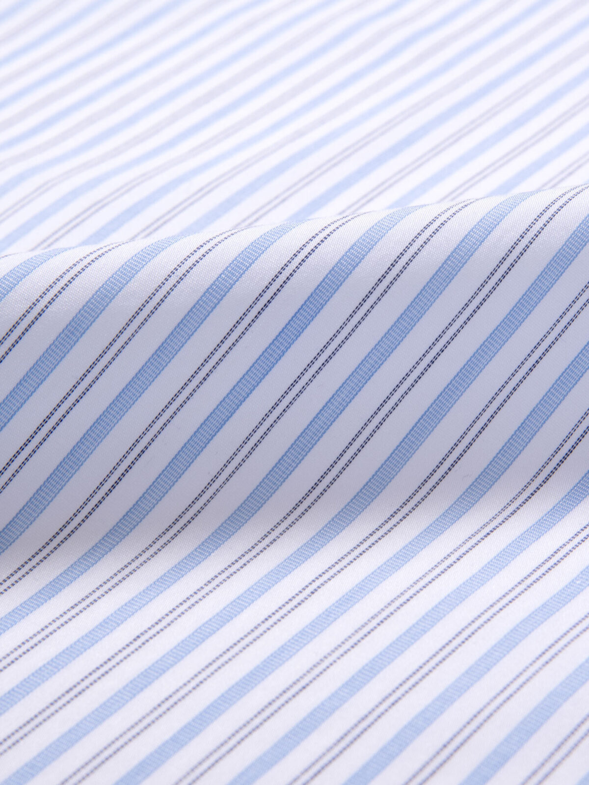 Canclini Blue End-on-End Stripe Custom Made Shirt Shirt by Proper
