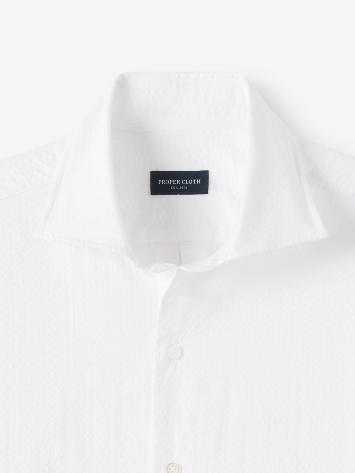 The Seersucker Shirt in White