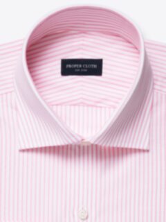 Stanton 120s Pink Stripe Custom Dress Shirt Shirt by Proper Cloth