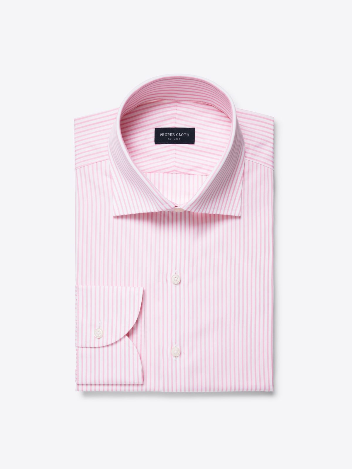 Stanton 120s Pink Stripe Custom Dress Shirt Shirt by Proper Cloth