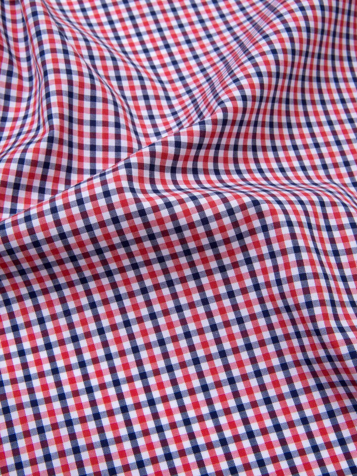 Canclini Navy 120s Multi Gingham Shirts by Proper Cloth