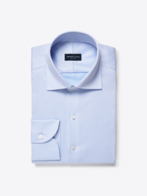 Shop Mayfair Wrinkle-Resistant Light Blue Twill