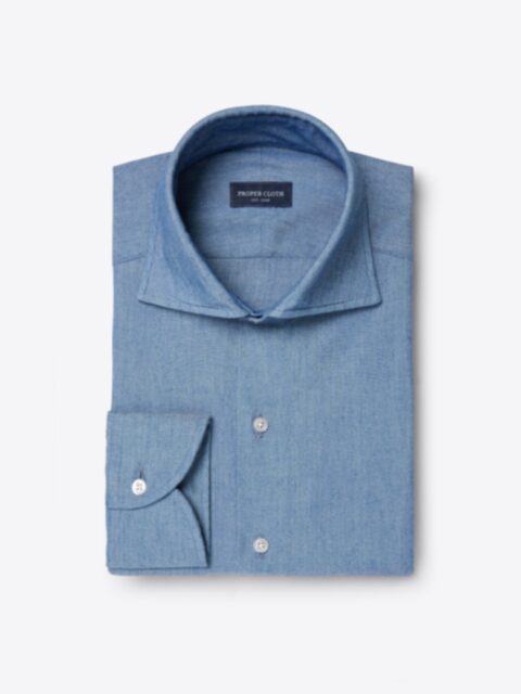 Suggested Item: Blue Indigo Chambray Roma Cutaway