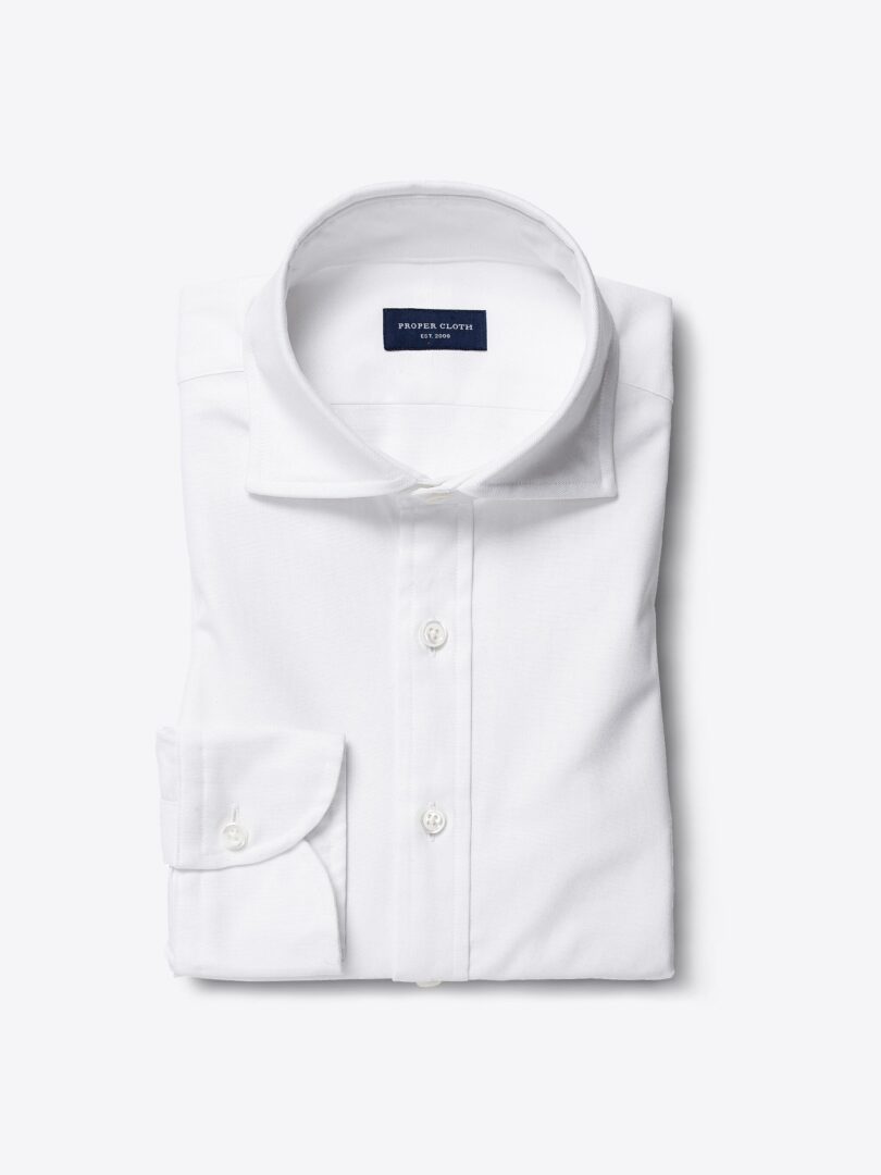 Thomas Mason White Comfort Oxford Shirts by Proper Cloth
