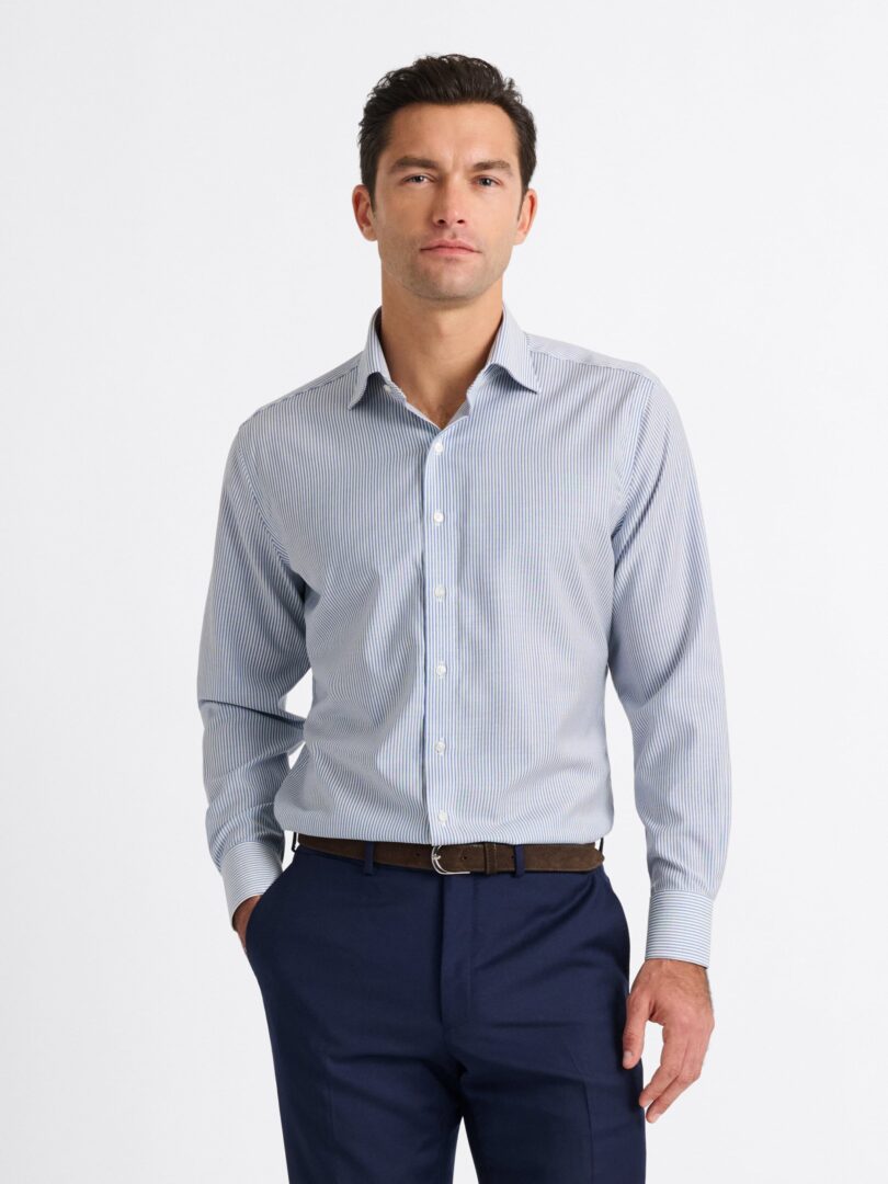 Reda Navy Stripe Merino Wool Thumb Detail